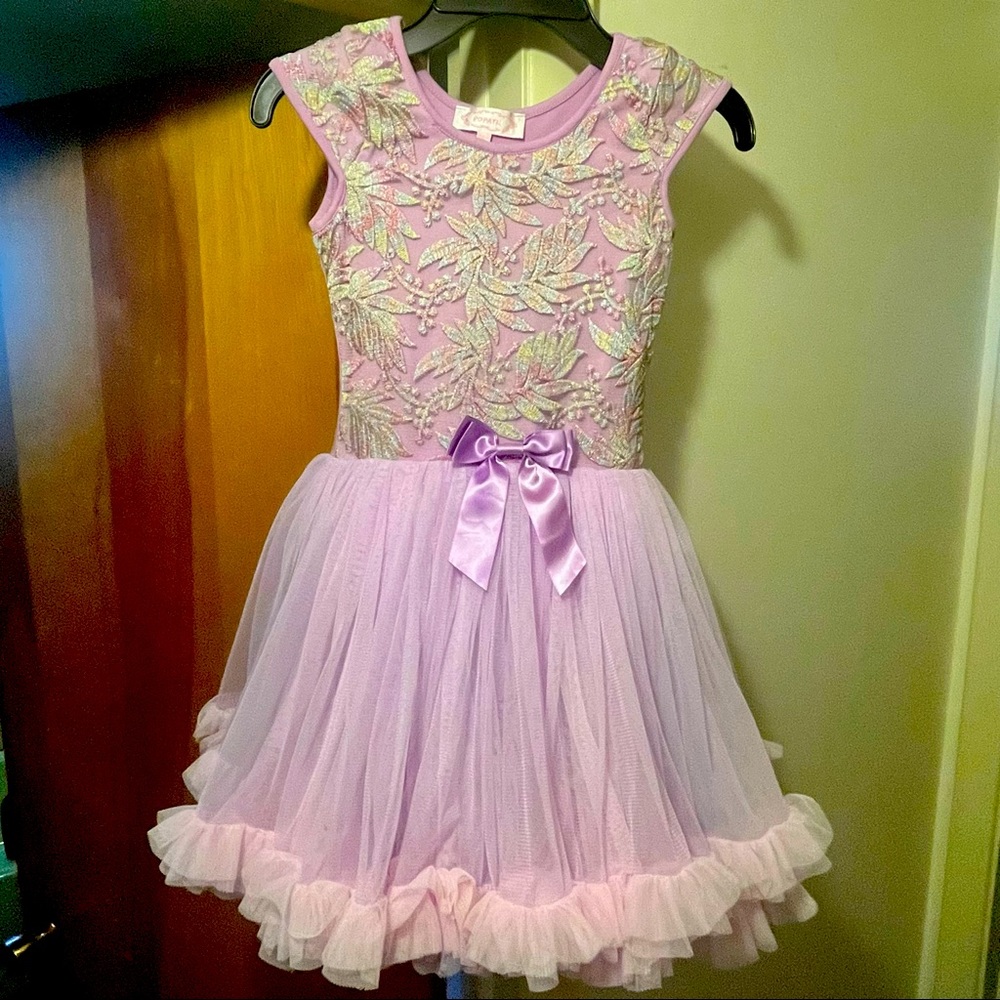 Little Girls 6X/7 Lavender Dress by Popatu